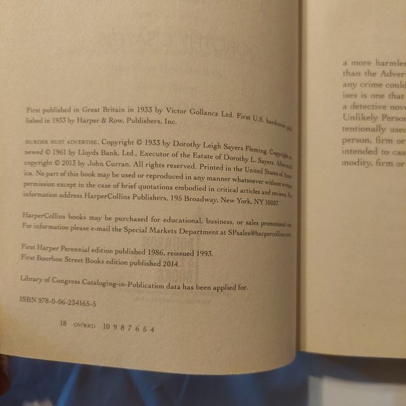 Murder Must Advertise - Picture 3 of 3